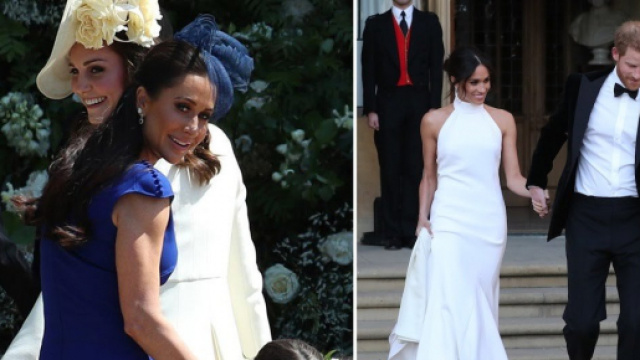 Meghan Markle wedding gown - Hello magazine