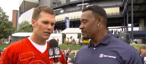 Tom Brady discusses the challenges facing the Patriots without Gronkowski. [Image Credit: NFL Network/YouTube]