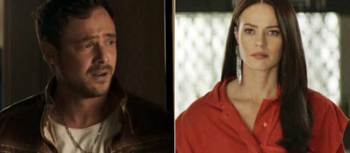 Vivi ouvir&aacute; de Chiclete que ele foi contratado para mat&aacute;-la. (Reprodu&ccedil;&atilde;o/ Rede Globo)