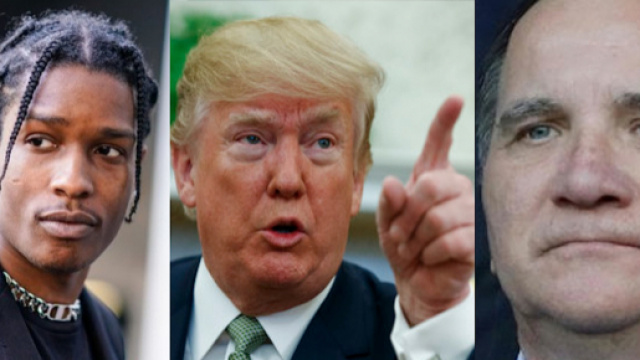 ASAP Rocky, Donald J. Trump e Stefan L&ouml;fven.