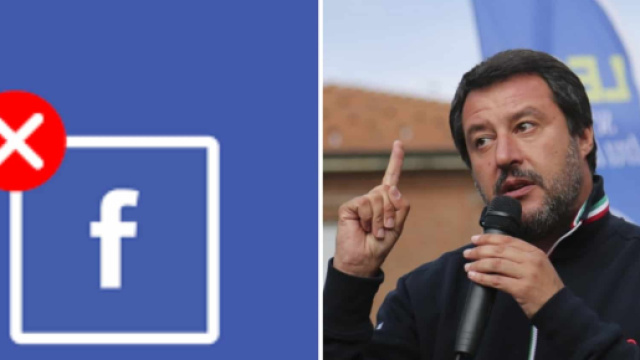 Facebook rimuove alcuni post della Lega. foto - tpi.it
