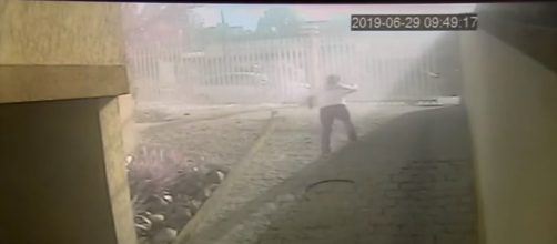 Imagens mostraram movimenta&ccedil;&atilde;o dos moradores (Reprodu&ccedil;&atilde;o).