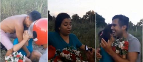 Mulher ficou muito assustada. (Reprodu&ccedil;&atilde;o/Facebook)