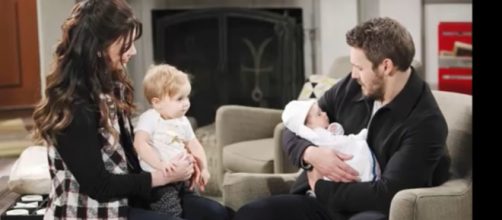 Liam Knows Phoebe is Beth. [Image Source: B&B spoilers/YouaTube]