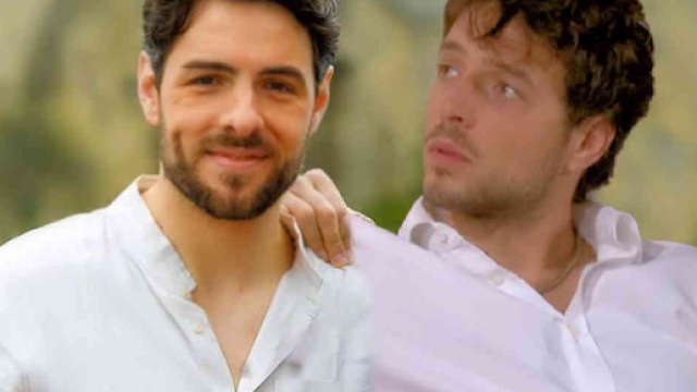 Leonardo Arena (Erik Tonelli) e Tommaso (Michele Cesari) in un ipotetico scatto assieme