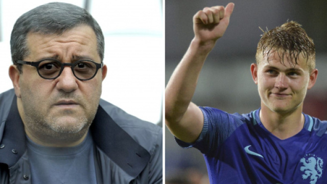 Mino Raiola e Matthijs de Ligt (Foto: calcioefinanza.it; agentianonimi.com)