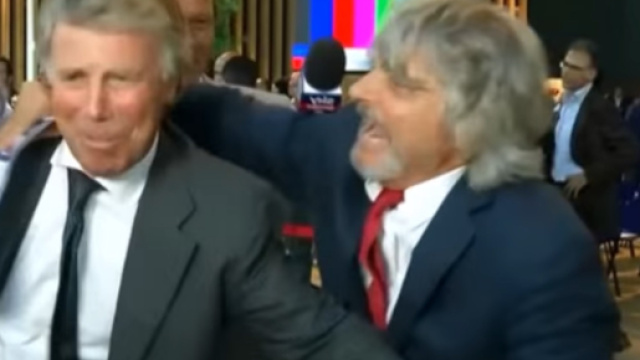 Enrico Preziosi in vacanza ad Ibiza con Massimo Ferrero, il patron della Samp: 'Vendimi il Genoa'