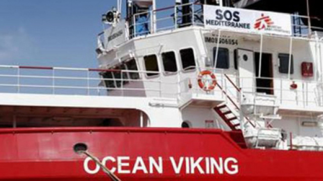 La nave soccorso Ong Ocean Viking