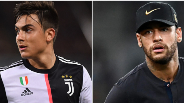 Paulo Dybala e Neymar (foto: statsbomb.com; independent.co.uk)