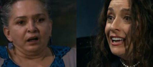 Maria e Cinthia em 'A Que N&atilde;o Podia Amar'. (Reprodu&ccedil;&atilde;o/Televisa)