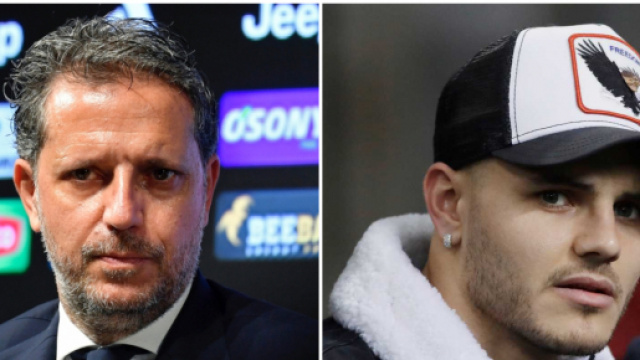 Fabio Paratici e Mauro Icardi (Foto: juventus.com; wstale.com)