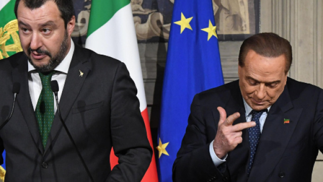 Matteo Salvini cerca l'alleanza con Silvio Berlusconi e Giorgia Meloni