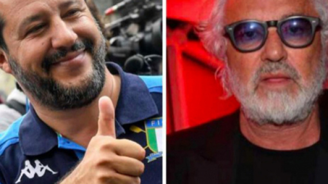Matteo Salvini e Flavio Briatore