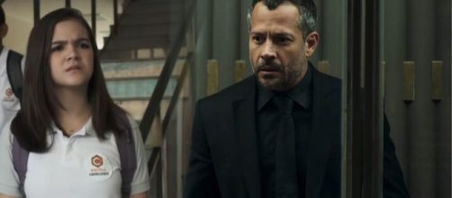 C&aacute;ssia se revolta com o pai ap&oacute;s vingan&ccedil;a de Fabiana. (Reprodu&ccedil;&atilde;o/TV Globo)