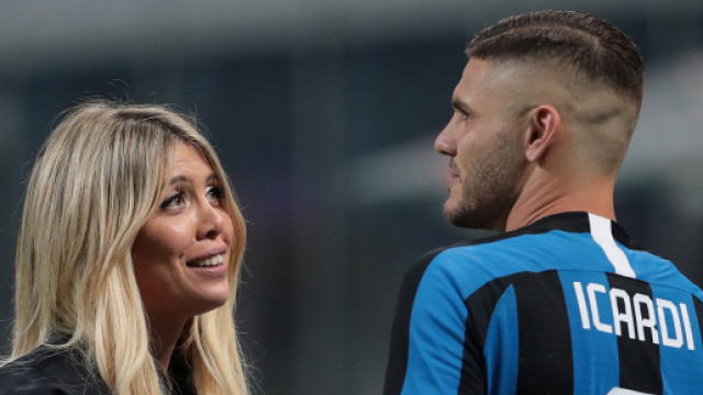 Da sinistra Wanda Nara e Mauro Icardi