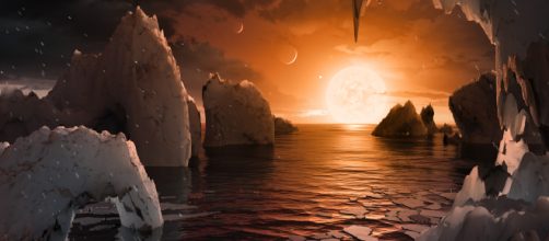 NASA has discovered 7 Earth-like planets orbiting a star just 40 ... - (image via Vox.com/Youtube)