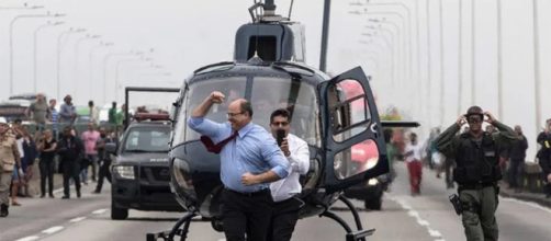 Ap&oacute;s a&ccedil;&atilde;o, Witzel comemorou a&ccedil;&atilde;o da PM. (Arquivo Blasting News)