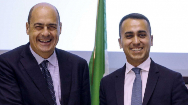 Nicola Zingaretti (PD) e Luigi Di Maio (M5S).