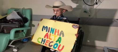 A hist&oacute;ria de Marcelo comoveu os oficiais. (Reprodu&ccedil;&atilde;o/ TV TEM)