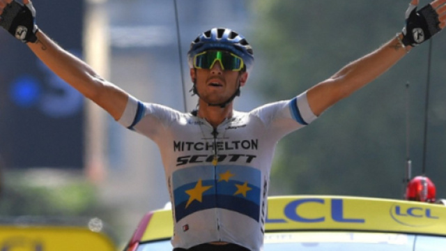Matteo Trentin vincitore di tappa al Tour de France