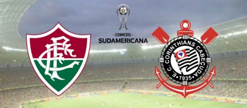 Fluminense x Corinthians &eacute; v&aacute;lido pela Copa Sul-Americana. (Fotomontagem)