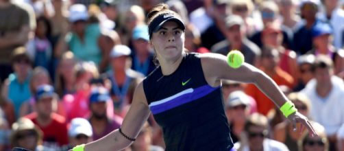 Bianca Andreescu at the 2nd round US Open. [Image Source: @TeamCanada Twitter]
