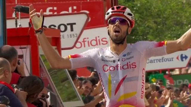 Jesus Herrada ha vinto la sesta tappa della Vuelta Espana