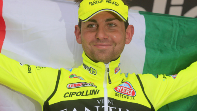 Mauro Santambrogio in maglia Fantini al Giro d'Italia 2013