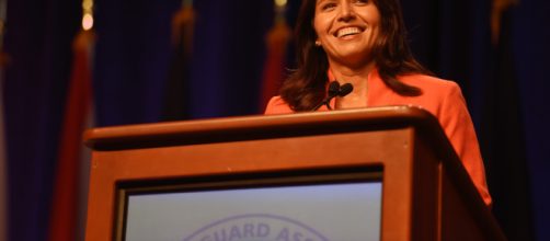 Tulsi Gabbard went on the offensive against Kamala Harris at last debate. Photo credit / Jim Greenhill via Flickr