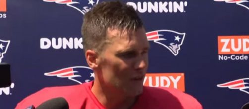 Brady signed a two-year extension with the Patriots worth $70 million. [Image Source: New England Patriots/YouTube]