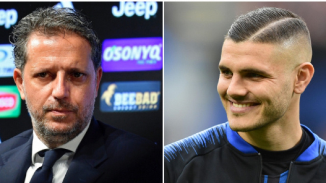 Fabio Paratici e Mauro Icardi (Foto: juventus.com; bleacherreport.com)