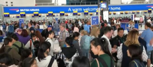British Airways suffers another technical error. [Image source/ITV News YouTube video]