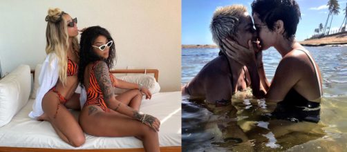 Ludmilla e Nanda costa s&atilde;o exemplos de famosas que assumiram relacionamentos homoafetivos. (Reprodu&ccedil;&atilde;o/Instagram/@ludmilla/nandacosta)
