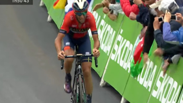 Vincenzo Nibali impegnato nell'ultimo Tour de France