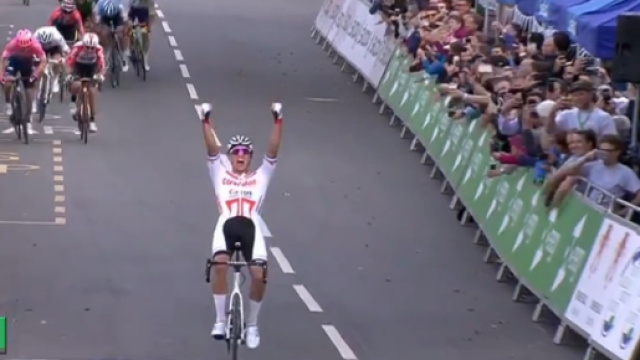 Mathieu Van der Poel, la vittoria al Tour of Britain