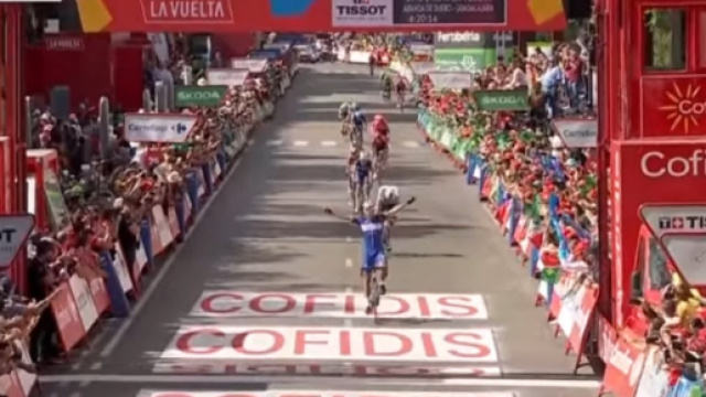 La vittoria di Philippe Gilbert dopo una tappa corsa ad oltre 50 di media