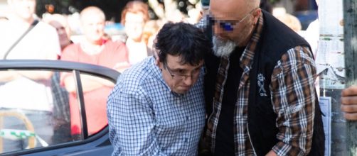 Jos&eacute; Luis Abet, a su llegada al juzgado de Caldas de Reis (Pontevedra), este martes. / &Oacute;SCAR CORRAL