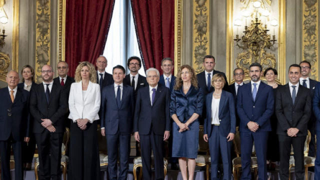 Giuramento della squadra di Governo (via quirinale.it)