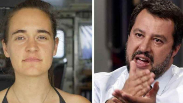 Carola Rackete a Piazzapulita non risponde su Matteo Salvini