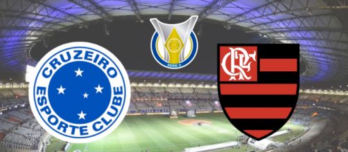 Cruzeiro x Flamengo com transmiss&atilde;o ao vivo exclusiva no Premiere. (Fotomontagem)