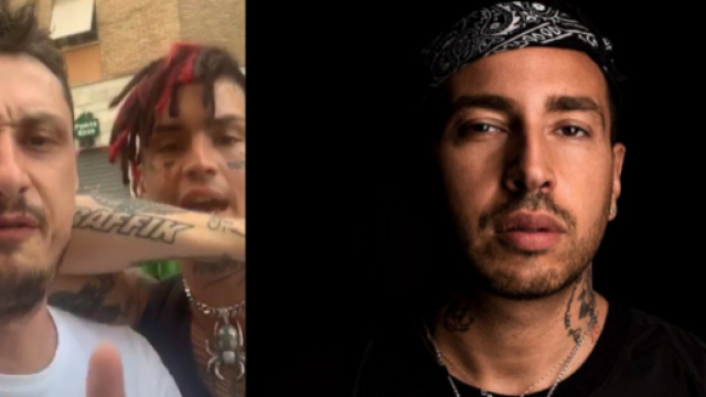 Inoki e Gallagher a sinistra, Luch&eacute; a destra.