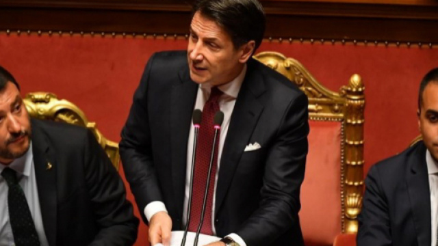 Matteo Salvini e i sospetti su Giuseppe Conte