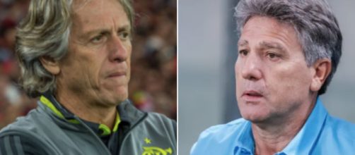 Gr&ecirc;mio x Flamengo: jogo j&aacute; ganha ares de cl&aacute;ssico. (Fotomontagem)