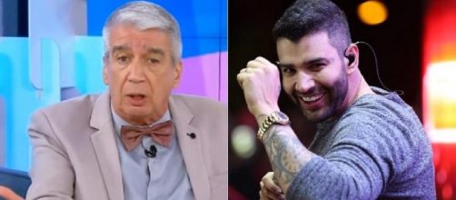 Gusttavo Lima rebate cr&iacute;ticas de apresentador do Fofocalizando devido &agrave; interrup&ccedil;&atilde;o de um show. Reprodu&ccedil;&atilde;o/SBT
