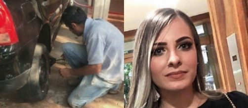 Foto tirada pela jovem ajuda reconhecer o assassino. (Reprodu&ccedil;&atilde;o/Arquivo Pessoal)