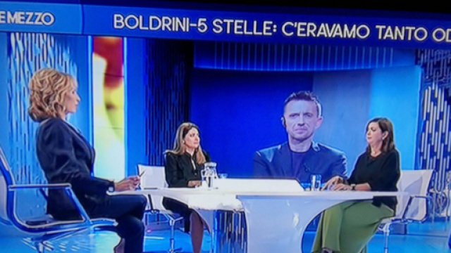 Andrea Scanzi e Laura Boldrini ospiti di Lilli Gruber