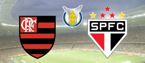 Flamengo x S&atilde;o Paulo: transmiss&atilde;o ao vivo exclusiva no Premiere. (Fotomontagem)