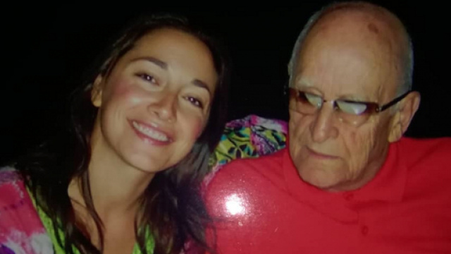 Sara Ricci assieme a suo padre