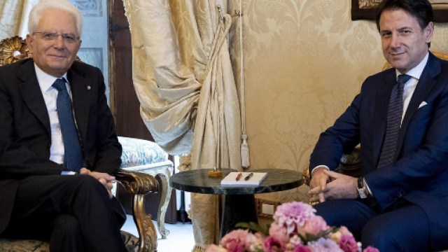 Il Presidente della Repubblica e il premier Conte