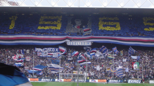 Lo stadio di Genova durante una partita della Sampdoria